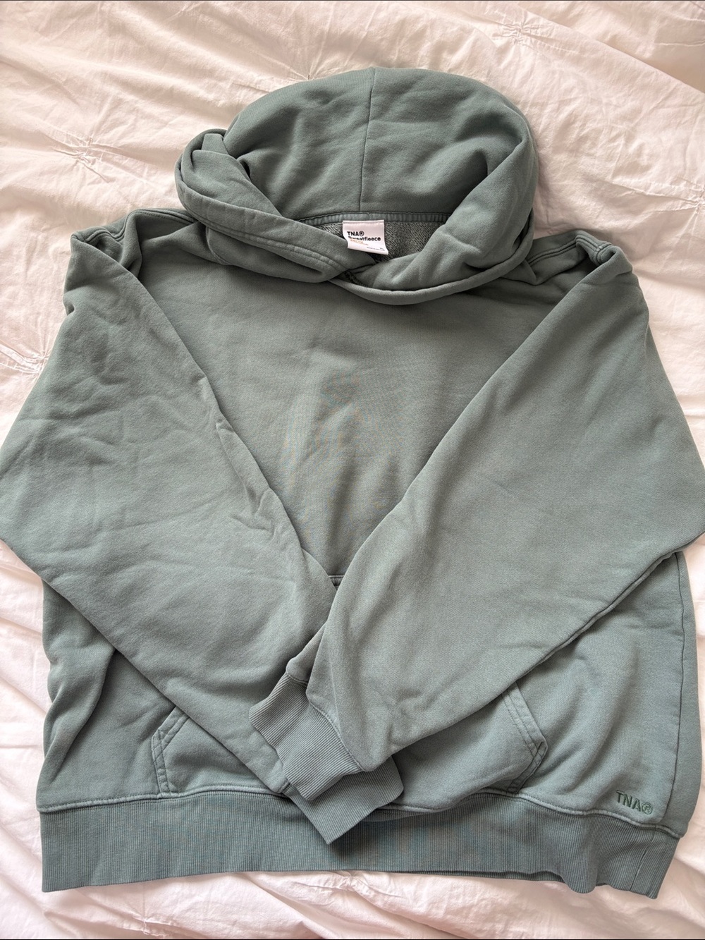 TNA Sage Green Cozy Pullover Hoodie